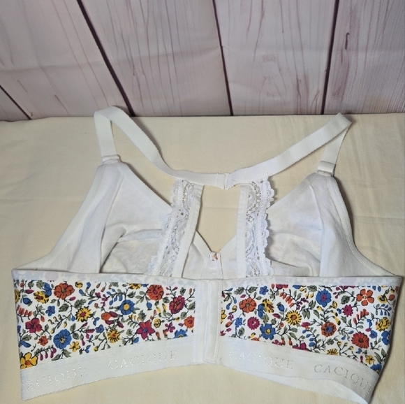 Cacique Multicolor Summery Floral Bralette Size 42DD - Picture 4 of 6